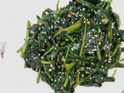 ЧЖИМА БОЦАЙ - алат из шпината с кунжутными семенами